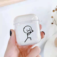 Lade das Bild in den Galerie-Viewer, Funny Man Case für AirPods | Lustiges Cartoon Silikon-Case