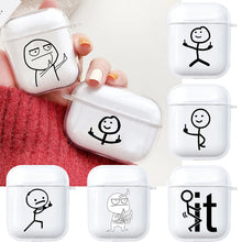 Lade das Bild in den Galerie-Viewer, Funny Man Case für AirPods | Lustiges Cartoon Silikon-Case