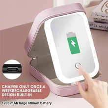 Lade das Bild in den Galerie-Viewer, Kosmetikbox mit LED-Spiegel | Ideal für unterwegs