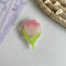 Lade das Bild in den Galerie-Viewer, 3D Blumen-Phone Grip | Transparenter Handyhalter & Ständer in stilvollem Blumen-Design