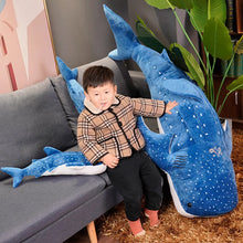 Lade das Bild in den Galerie-Viewer, XXL Plüsch-Hai Kuscheltier | Weiches Stofftier & Kissen - [product_type - selley.de