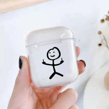 Lade das Bild in den Galerie-Viewer, Funny Man Case für AirPods | Lustiges Cartoon Silikon-Case