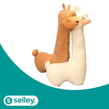 Lade das Bild in den Galerie-Viewer, XXL Alpaka Kuscheltier & Seitenschläferkissen - selley.de