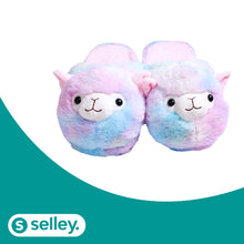 Lade das Bild in den Galerie-Viewer, Alpaka Slipper | Kuschelige Hausschuhe mit Alpakas - selley.de