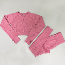 Lade das Bild in den Galerie-Viewer, Seamless Yoga Set für Damen | Leggings, Shorts und Top