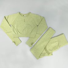 Lade das Bild in den Galerie-Viewer, Seamless Yoga Set für Damen | Leggings, Shorts und Top