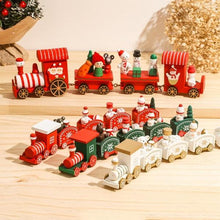 Lade das Bild in den Galerie-Viewer, Weihnachtsdekoration Zug aus Holz - selley.de