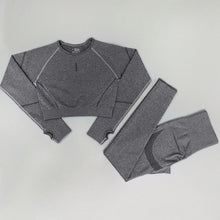 Lade das Bild in den Galerie-Viewer, Seamless Yoga Set für Damen | Leggings, Shorts und Top