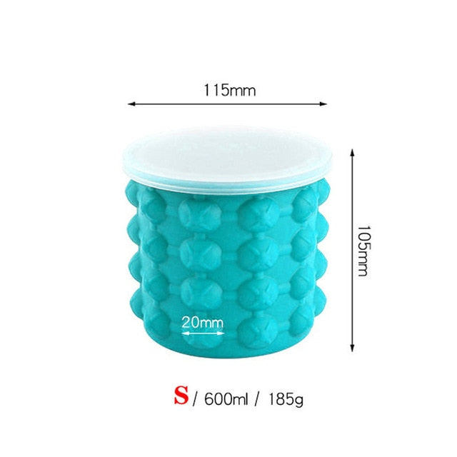Form und Behälter für Eiswürfel (2-in1)