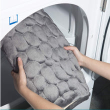 Lade das Bild in den Galerie-Viewer, Memory Foam Badematte mit Stein Prägung - [product_type - selley.de