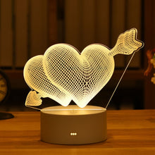 Lade das Bild in den Galerie-Viewer, 3D LED Lampe mit Valentinstags Motiven