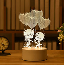 Lade das Bild in den Galerie-Viewer, 3D LED Lampe mit Valentinstags Motiven
