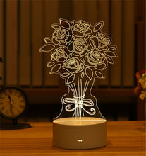 Lade das Bild in den Galerie-Viewer, 3D LED Lampe mit Valentinstags Motiven