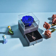 Lade das Bild in den Galerie-Viewer, Ewige Rose mit Schmuck | Geschenkbox zum Valentinstag