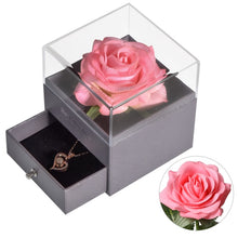 Lade das Bild in den Galerie-Viewer, Ewige Rose mit Schmuck | Geschenkbox zum Valentinstag