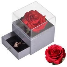 Lade das Bild in den Galerie-Viewer, Ewige Rose mit Schmuck | Geschenkbox zum Valentinstag