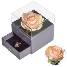 Lade das Bild in den Galerie-Viewer, Ewige Rose mit Schmuck | Geschenkbox zum Valentinstag
