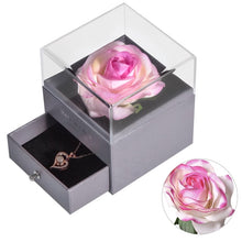 Lade das Bild in den Galerie-Viewer, Ewige Rose mit Schmuck | Geschenkbox zum Valentinstag