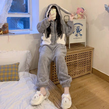 Lade das Bild in den Galerie-Viewer, Hasen Pjyama Onesie Kigurumi | Kuschelig & Bequem
