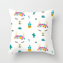 Lade das Bild in den Galerie-Viewer, Niedliche Alpaka Kissenbezüge in verschiedenen Designs