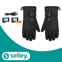 Lade das Bild in den Galerie-Viewer, Beheizbare Handschuhe mit Batterien und Wasserfest - selley.de