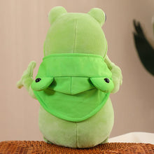 Lade das Bild in den Galerie-Viewer, Niedliches Frosch Kuscheltier mit Umhang | Zum Knuddeln, Verschenken &amp; Liebhaben!

