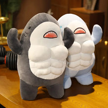 Lade das Bild in den Galerie-Viewer, Muskel-Hai Kuscheltier | Lustiges &amp; Starkes Kuscheltier mit Cartoon-Design
