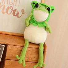 Lade das Bild in den Galerie-Viewer, Niedliches Frosch Kuscheltier mit Umhang | Zum Knuddeln, Verschenken &amp; Liebhaben!
