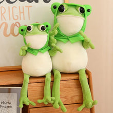 Lade das Bild in den Galerie-Viewer, Niedliches Frosch Kuscheltier mit Umhang | Zum Knuddeln, Verschenken &amp; Liebhaben!
