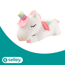 Lade das Bild in den Galerie-Viewer, XXL Einhorn Kuscheltier und Kissen
