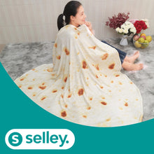 Lade das Bild in den Galerie-Viewer, Decke mit Pizza, Burrito und Tortilla Design
