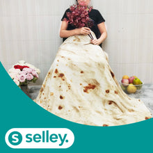 Lade das Bild in den Galerie-Viewer, Decke mit Pizza, Burrito und Tortilla Design
