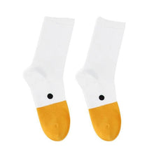 Lade das Bild in den Galerie-Viewer, Lustige Tiersocken Gans Ente
