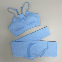 Lade das Bild in den Galerie-Viewer, Seamless Yoga Set für Damen | Leggings, Shorts und Top
