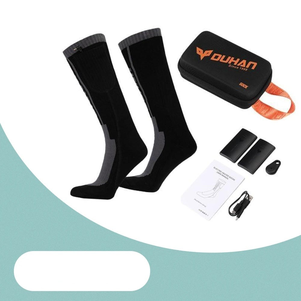 Beheizbare Socken mit Batterie und Fernbedienung