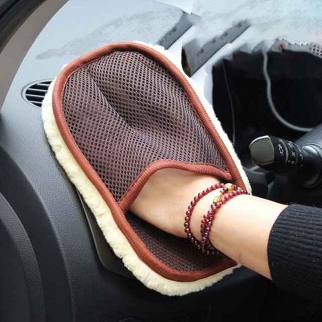 Auto Wasch-Handschuh aus Cashmere Wolle