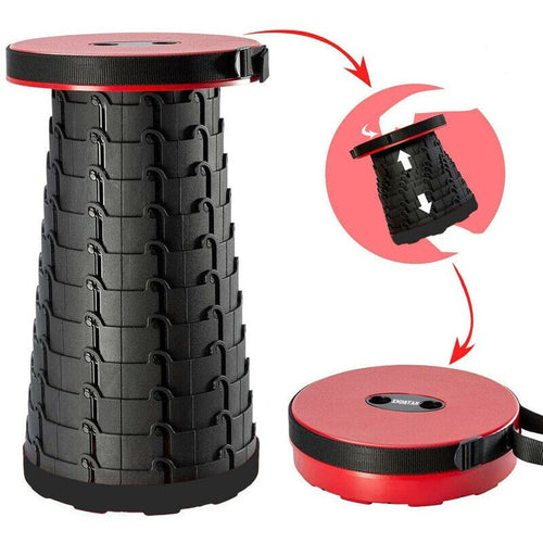 Einklappbarer Hocker perfekt für Outdoor Aktivitäten, Camping und den Garten - selley.de