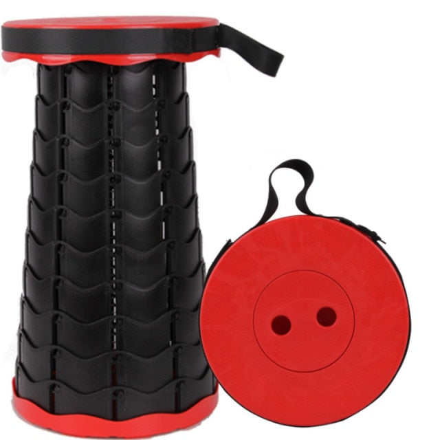 Einklappbarer Hocker perfekt für Outdoor Aktivitäten, Camping und den Garten