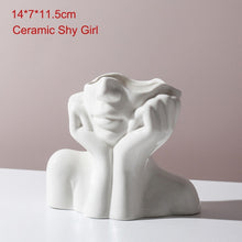 Lade das Bild in den Galerie-Viewer, Statuen Vase im Nordic Minimal Look als Dekoration oder Aufbewahrung
