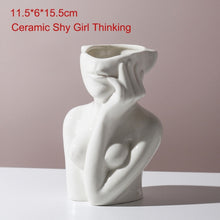 Lade das Bild in den Galerie-Viewer, Statuen Vase im Nordic Minimal Look als Dekoration oder Aufbewahrung
