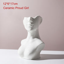 Lade das Bild in den Galerie-Viewer, Statuen Vase im Nordic Minimal Look als Dekoration oder Aufbewahrung
