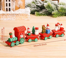 Lade das Bild in den Galerie-Viewer, Weihnachtsdekoration Zug aus Holz
