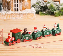 Lade das Bild in den Galerie-Viewer, Weihnachtsdekoration Zug aus Holz
