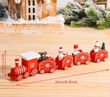 Lade das Bild in den Galerie-Viewer, Weihnachtsdekoration Zug aus Holz
