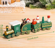 Lade das Bild in den Galerie-Viewer, Weihnachtsdekoration Zug aus Holz
