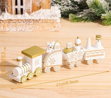 Lade das Bild in den Galerie-Viewer, Weihnachtsdekoration Zug aus Holz
