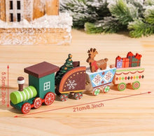 Lade das Bild in den Galerie-Viewer, Weihnachtsdekoration Zug aus Holz
