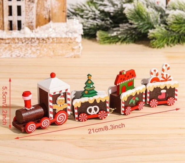 Weihnachtsdekoration Zug aus Holz