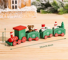 Lade das Bild in den Galerie-Viewer, Weihnachtsdekoration Zug aus Holz
