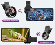 Lade das Bild in den Galerie-Viewer, Kamera Objektiv für Smartphones | 2 in 1 HD  Super Weitwinkel &amp; Makro
